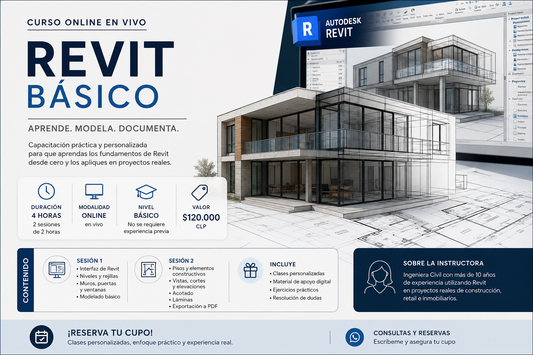 Curso Básico de Revit Online | 4 Horas en Vivo