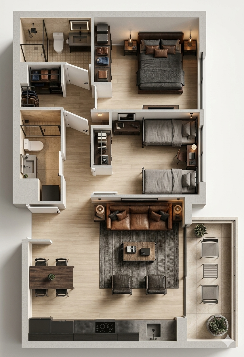 Planta Ilustrada Comercial