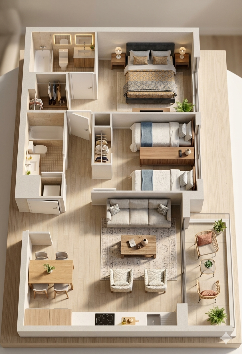 Planta Ilustrada Comercial